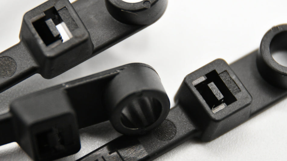 11" 50lb Screw Mount UV Black Cable Ties 100/bag Part # SM11-50-0C