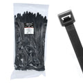 14.96" 250lb UV Black Cable Ties 100/bag Part # EHD15-250-0C