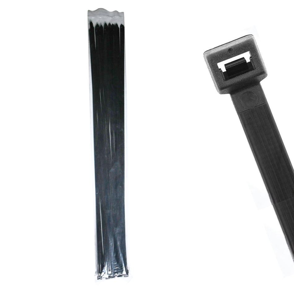 40.55" 250lb UV Black Cable Ties 25/bag Part # EHD40-250-0X