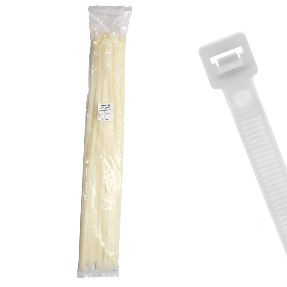 40.55" 250lb Natural Cable Ties 100/bag Part # EHD40-250-9C