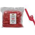 6" 30lb Red EZ-Off Tote Ties 1000/bag Part #EZ6-30-2M