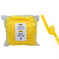 6" 30lb Yellow EZ-Off Tote Ties 1000/bag Part #EZ6-30-4M