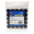 Grizzly Supply .75" Black Adhesive Hook and Loop Dot 25/pk