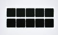 Grizzly Supply 1" Black Adhesive Hook and Loop Square 25/pk