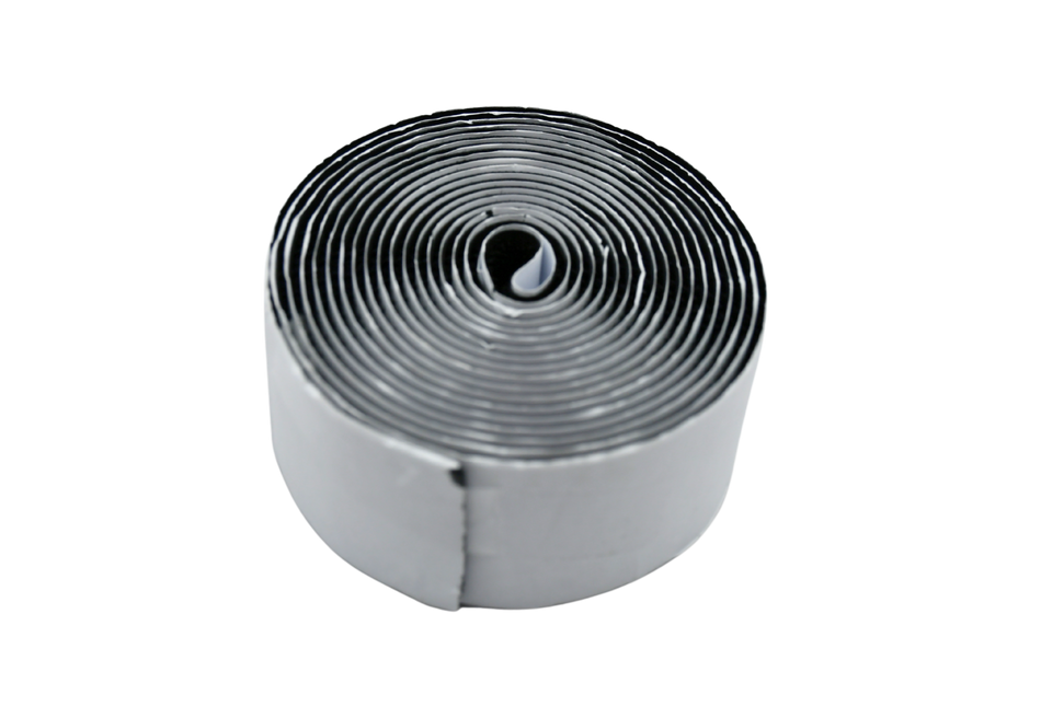 Grizzly Supply 10'x1.5 Black Adhesive Hook and Loop Roll 1/pk