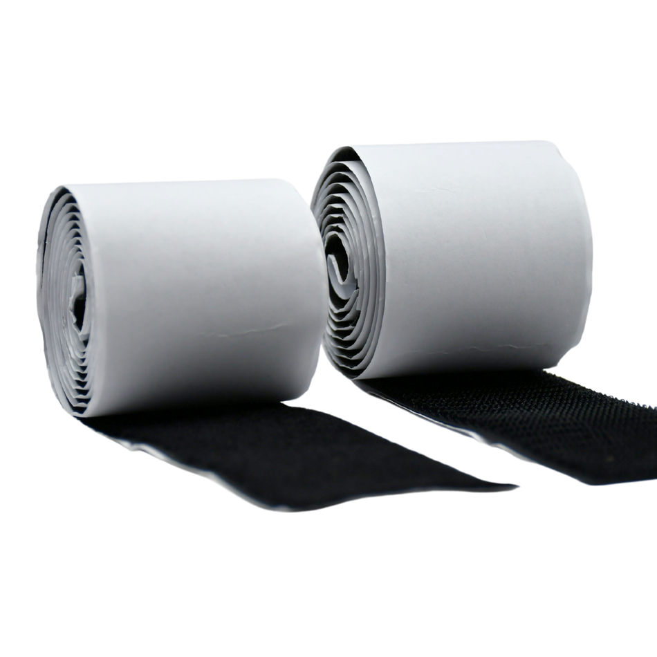 Grizzly Supply 4'x2 Black Adhesive Hook and Loop Roll 1/pk