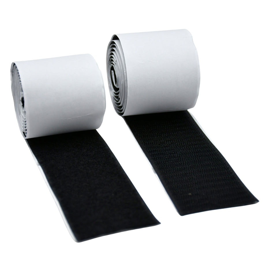 Grizzly Supply 4'x2 Black Adhesive Hook and Loop Roll 1/pk