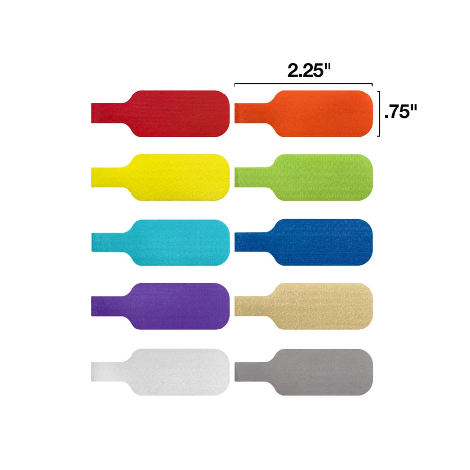 Grizzly Supply Assorted Color Medium Cable Label 10/pk
