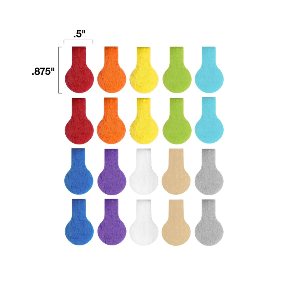 Grizzly Supply Assorted Color Mini Cable Label 20/pk