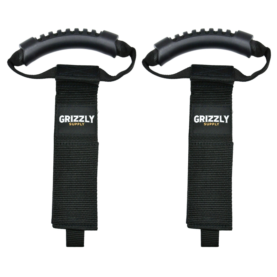 Grizzly Supply 17" Black Carry Strap with Handle 2/pk