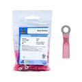 22-16 AWG Heat Shrink - Crimp & Seal #8 Stud Ring Terminal 100/Bag