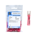 22-18 AWG Heat Shrink #8 Locking Spade Terminal 100/Bag