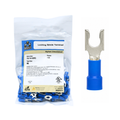 16-14 AWG Nylon Insulated #8 Locking Spade Terminal 100/Bag