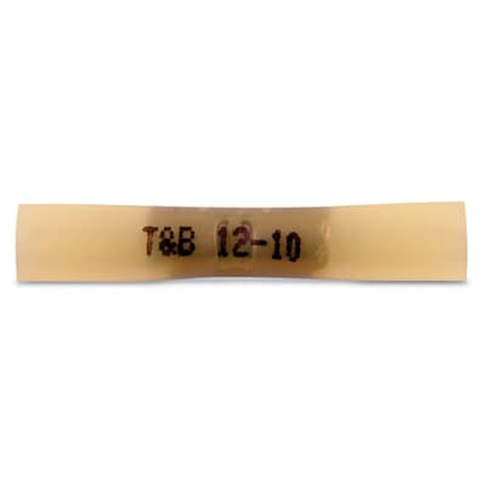 Sta-Kon Nylon Insulated Butt Connector, 12-10 AWG, Yellow, 500 Pack