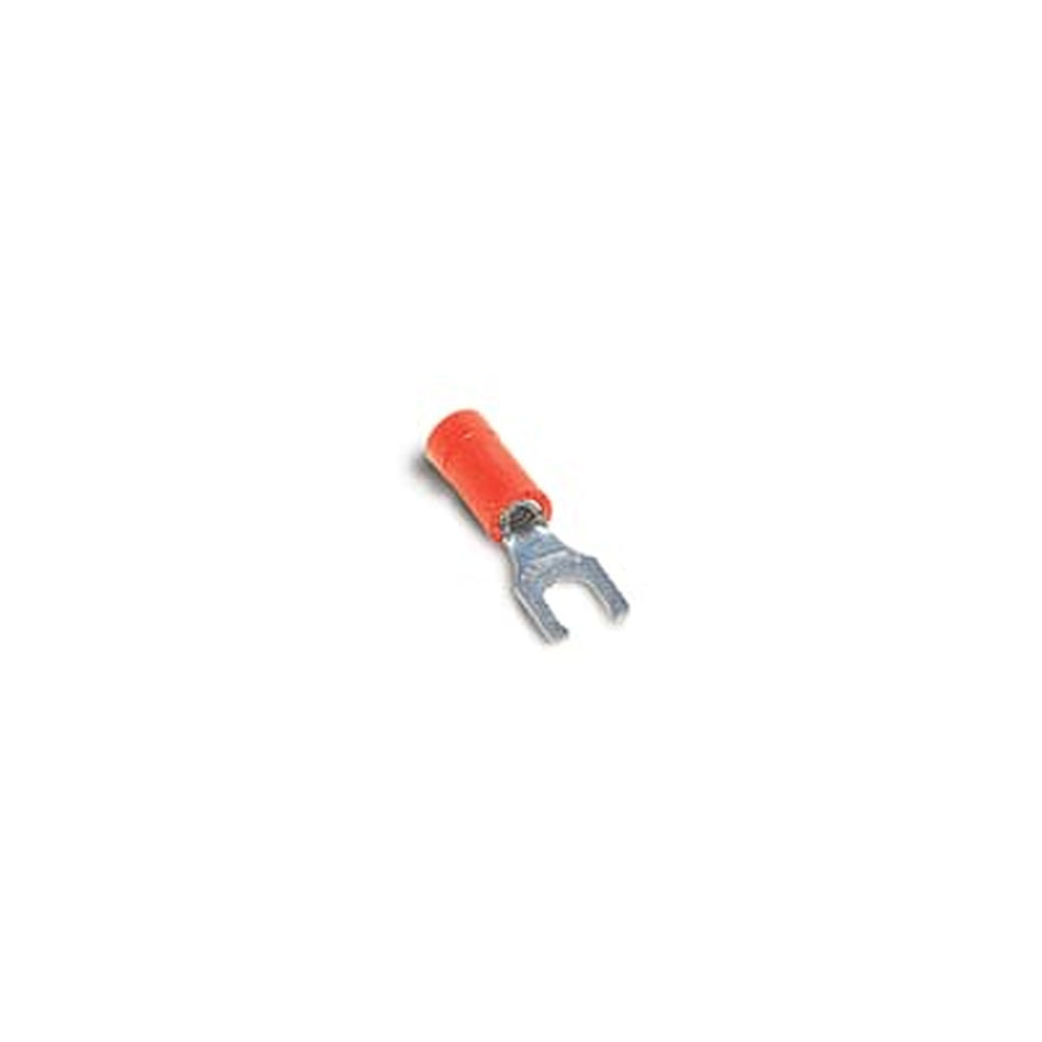 Sta-Kon Vinyl Insulated Fork Terminal, 16-14 AWG, #10 Stud, Blue, 1000 Pack
