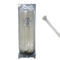 14" Natural 120lbs Metal Tooth Cable Ties / Zip Ties 100/bag Part #MT14-120-9C