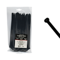 7.5" UV Black 50lbs Metal Tooth Cable Ties / Zip Ties 100/bag Part #MT7.5-50-0C