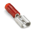 Sta-Kon Nylon Insulated Disconnect Terminal, 22 AWG, 0.250 in Tab, Red, 1000 Pack