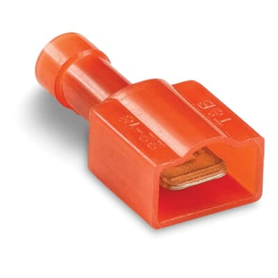 Sta-Kon Nylon Insulated Male Tab Disconnect, 22-18 AWG, 0.250 in Tab, Red, 500 Pack