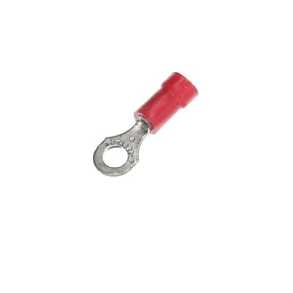 Sta-Kon Vinyl Insulated Ring Terminal, 22-18 AWG, #8 Stud, Red, 1000 Pack