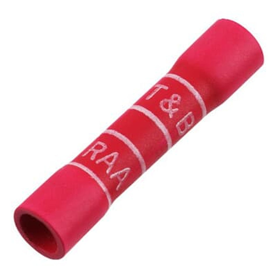 Sta-Kon Vinyl Insulated Butt Connector, 22-18 AWG, Red, 1000 Pack