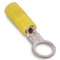 Sta-Kon Nylon Insulated Ring Terminal, 26-24 AWG, #10 Stud, Yellow, 1000 Pack