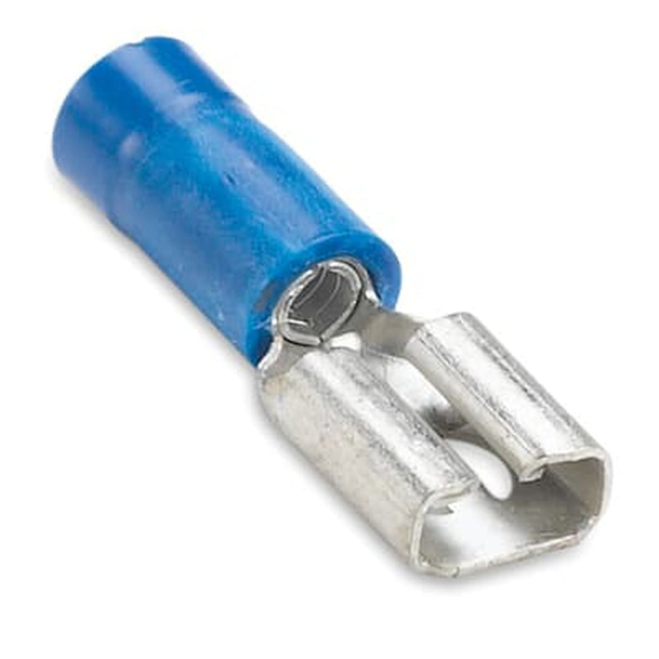 Sta-Kon Vinyl Insulated Disconnect Terminal, 16-14 AWG, 0.250 in Tab, Blue, 1000 Pack