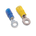 Sta-Kon Nylon Insulated Ring Terminal, 18-14 AWG, 5/16 in Stud, Blue, 1000 Pack