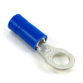 Sta-Kon Vinyl Insulated Ring Terminal, 18-14 AWG, #8 Stud, Blue, 1000 Pack