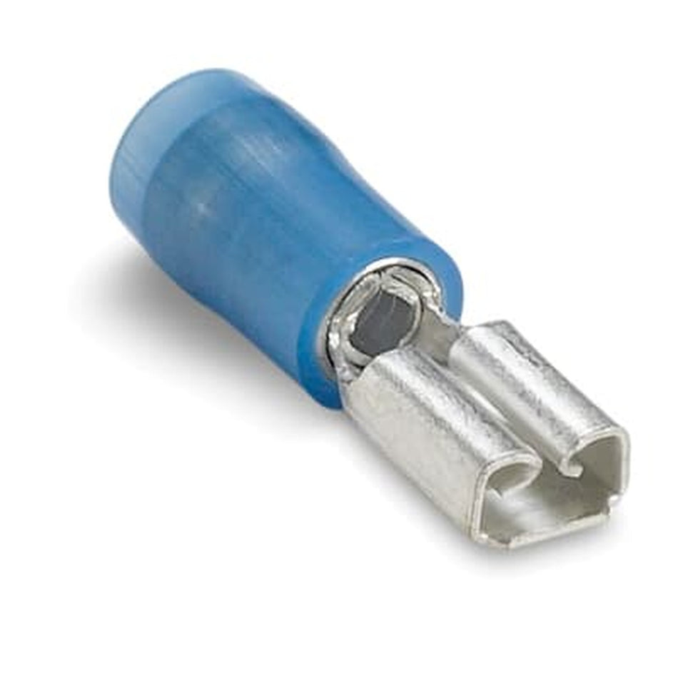 Sta-Kon Nylon Insulated Disconnect Terminal, 16-14 AWG, 0.187 in Tab, Blue, 1000 Pack