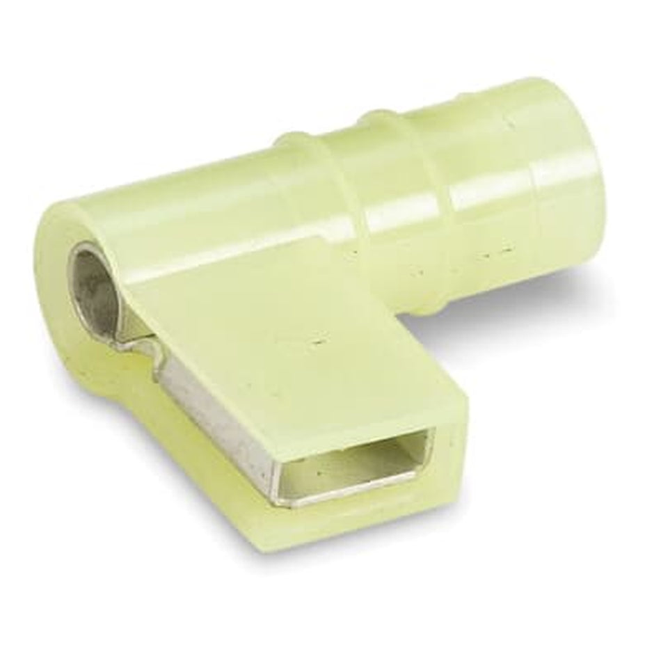 Sta-Kon Nylon Insulated Disconnect Terminal, 12-10 AWG, 0.250 in Tab, Yellow, 500 Pack