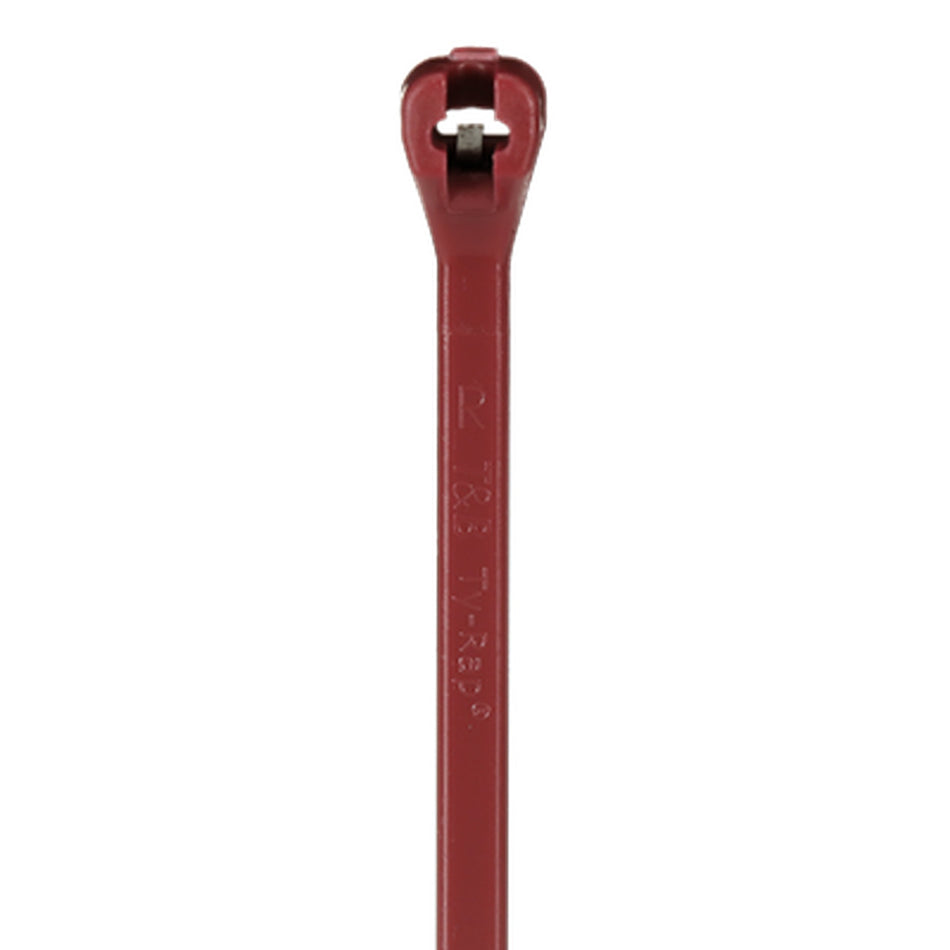 Thomas & Betts TYV25M 7" 50lb Maroon Low-Smoke Plenum Fluoropolymer Cable Ties / Zip Ties 1000/Bag