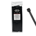 11" 50LB Black Twist To Break Cable Tie 100/Bag