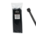 14" 120LB Black Twist To Break Cable Tie 100/Bag