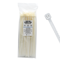 14" 120LB Natural Twist To Break Cable Tie 100/Bag