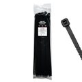 19" 120LB Black Twist To Break Cable Tie 100/Bag