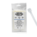6" 18LB Natural Twist To Break Cable Tie 100/Bag