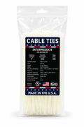 5" 40Lbs Natural Made in USA Cable Tie 100/Bag Part#US-I55-40-9C