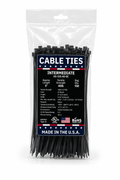 5" 40Lbs UV Black Made in USA Cable Tie 100/Bag Part#US-I55-40-0C