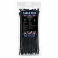 11" 50Lbs UV Black Made in USA Cable Tie 100/Bag Part#US-S11-50-0C