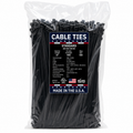 14" 50Lbs UV Black Made in USA Cable Tie 500/Bag Part#US-S14-50-0D
