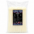 14" 50Lbs Natural Made in USA Cable Tie 500/Bag Part#US-S14-50-9D