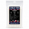7" 50Lbs Natural Made in USA Cable Tie 100/Bag Part#US-S7.5-50-9C