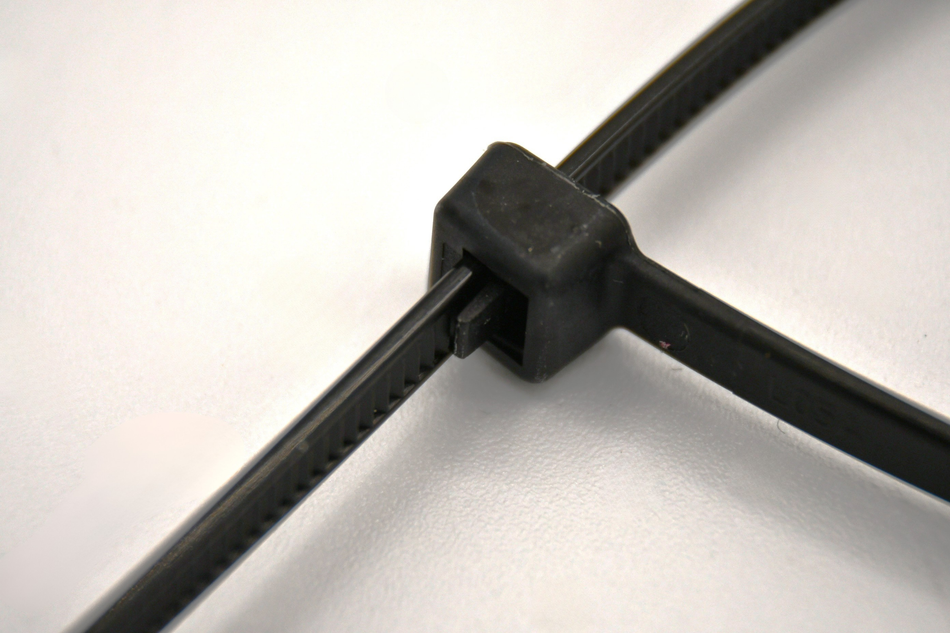 11" 50lb Black Pawl Releasable Cable Ties 100/bag Part # RT11-50-0C-.19