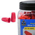 Standard Red Screw-On Wire Connectors 22-10 AWG 400/Jar #WCS-Red-CD