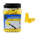 Standard Yellow Screw-On Wire Connectors 22-8 AWG 500/Jar #WCS-Yellow-D