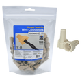 Winged Tan Screw-On Wire Connector 22-8 AWG 100/Bag #WCW-Tan-C