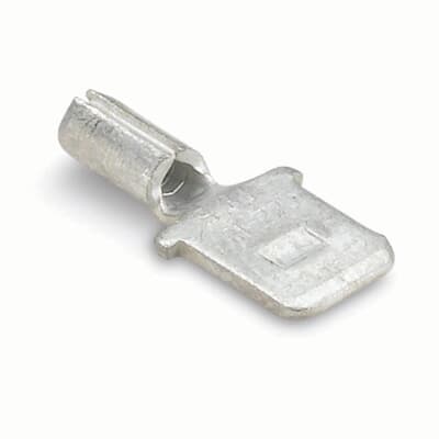 Sta-Kon Non-Insulated Electrical Connector, 22-18 AWG, 0.250 in Tab, Metallic, 1000 Pack