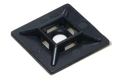 1" UV Black Adhesive Cable Tie Mounts 100/bag Part #CM100-0C