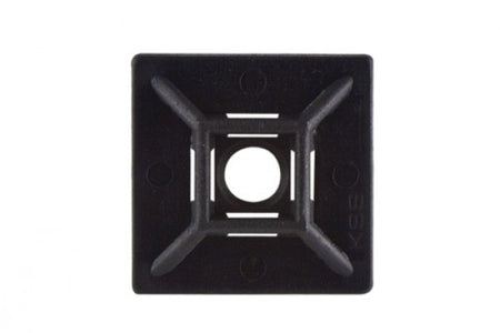 1" UV Black Adhesive Cable Tie Mounts 100/bag Part #CM100-0C